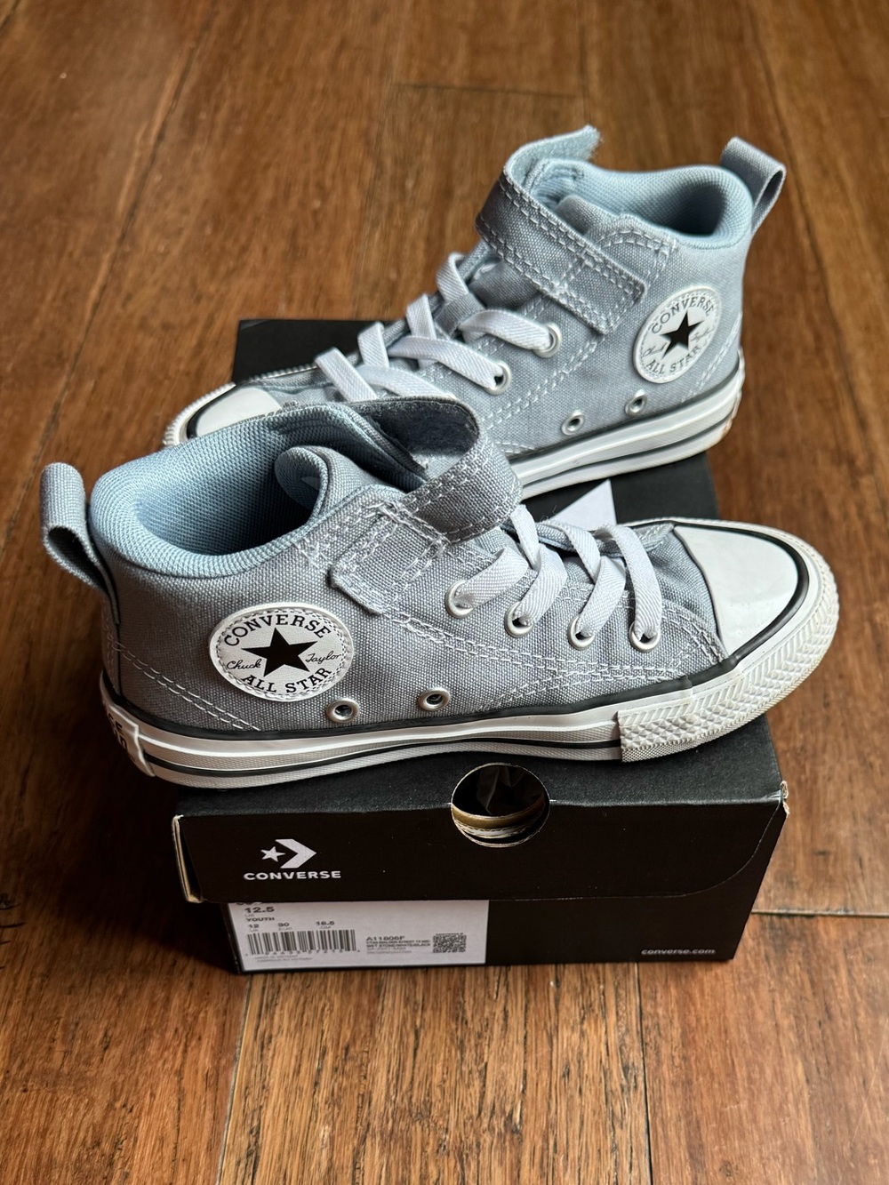 Converse Kids blue Gray High-Top Sneakers
